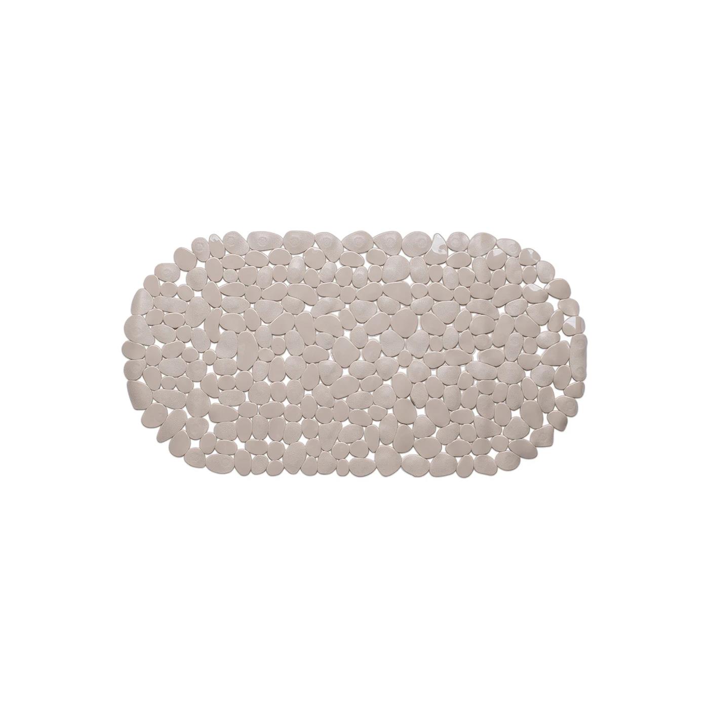 Badmat antislip stones 68x35cm taupe | Wicotex
