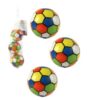 Ballen kunstleder 3 stuks in net 6cm | Merkloos