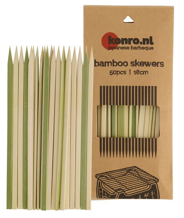 Bamboe Satéprikkers 18 cm - Konro - 20 x 50 stuks | Tokyo Design Studio