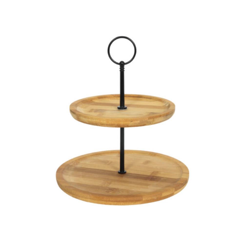 Bamboe etagere 2-laags | Svenska Living