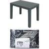 Bankje timor 60x38xh45cm antraciet | Pro Garden