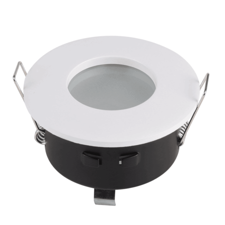 Barcelona - LED Inbouwspot - Armatuur - Diameter 83mm - GU10 Fitting incl. lamphouder - Rond - IP44 voor badkamer en buiten - Wit | HOFTRONIC