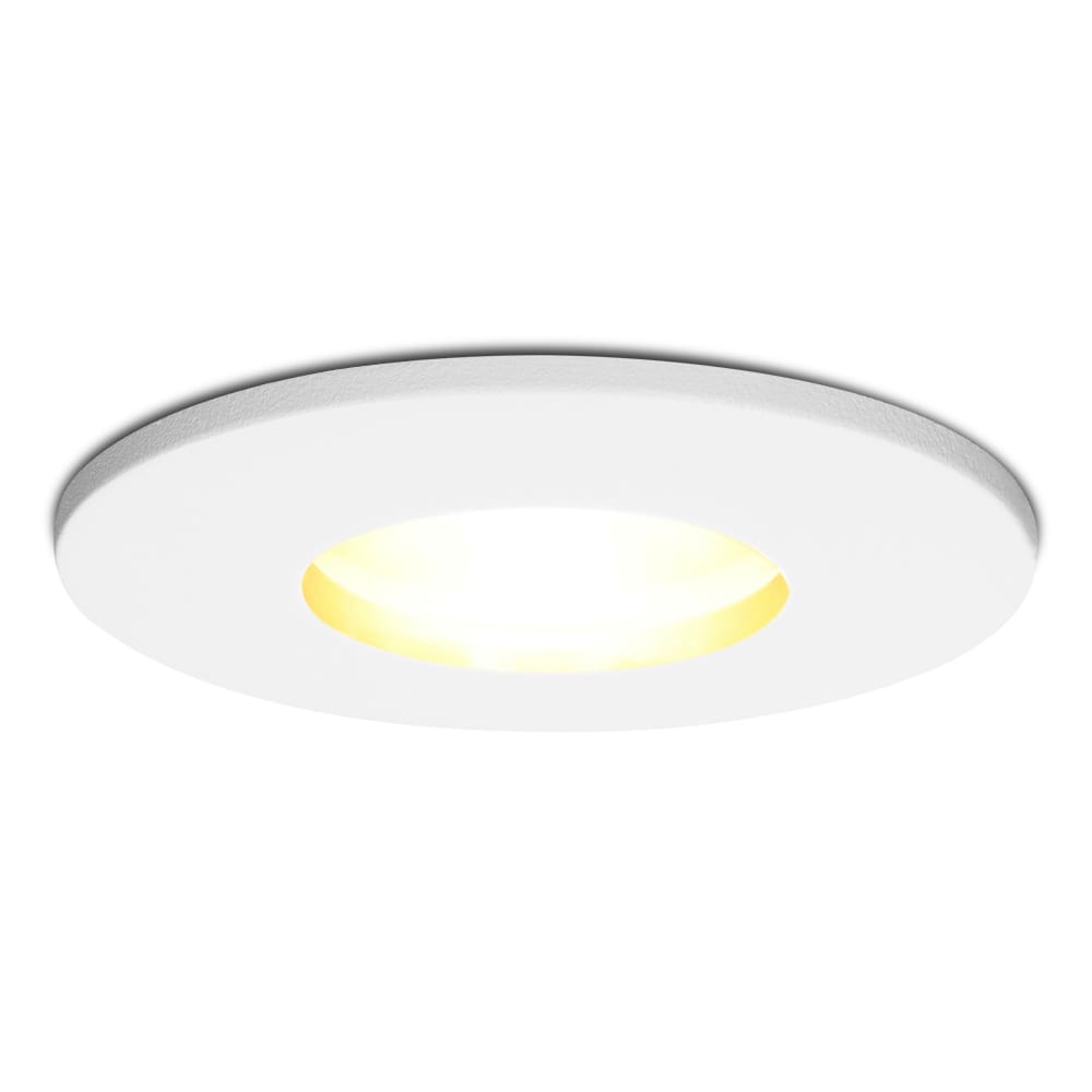 Barcelona - LED Inbouwspots - 4 Watt 345 lumen - 2700K Warm wit - GU10 - Dimbaar - Rond - IP44 voor badkamer