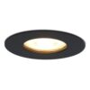 Bari LED Inbouwspot - 4 Watt 345 lumen - 2700K Warm Wit - GU10 - Dimbaar - Rond - IP65 Waterdicht - Zwart - Voor binnen