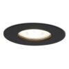 Bari LED inbouwspot - 4 Watt 345 Lumen - 4000K neutraal wit - GU10 - Dimbaar - Rond - IP64 Waterdicht - zwart - Voor binnen