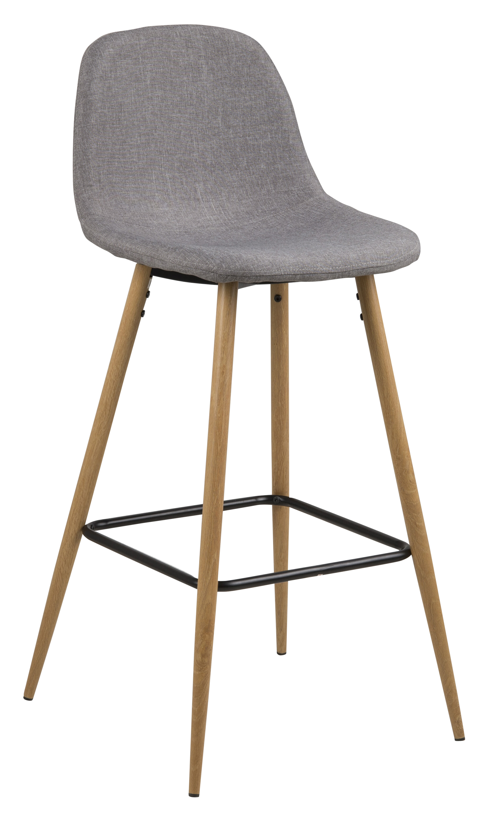 Barkruk Louise (zithoogte 73cm) - lichtgrijs | Bendt