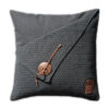 Barley kussen gerstekorrel 50x50 antraciet | Knit Factory