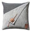 Barley kussen gerstekorrel 50x50 lichtgrijs | Knit Factory
