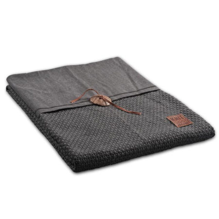 Barley plaid gerstekorrel antraciet | Knit Factory