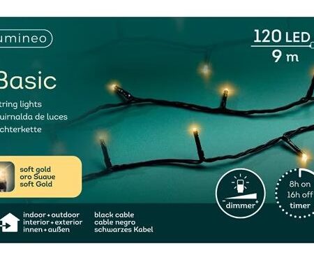 Basic kerstverlichting 120LED Champagne | Lumineo