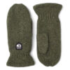 Basic wool glove Mitt olive | Hestra