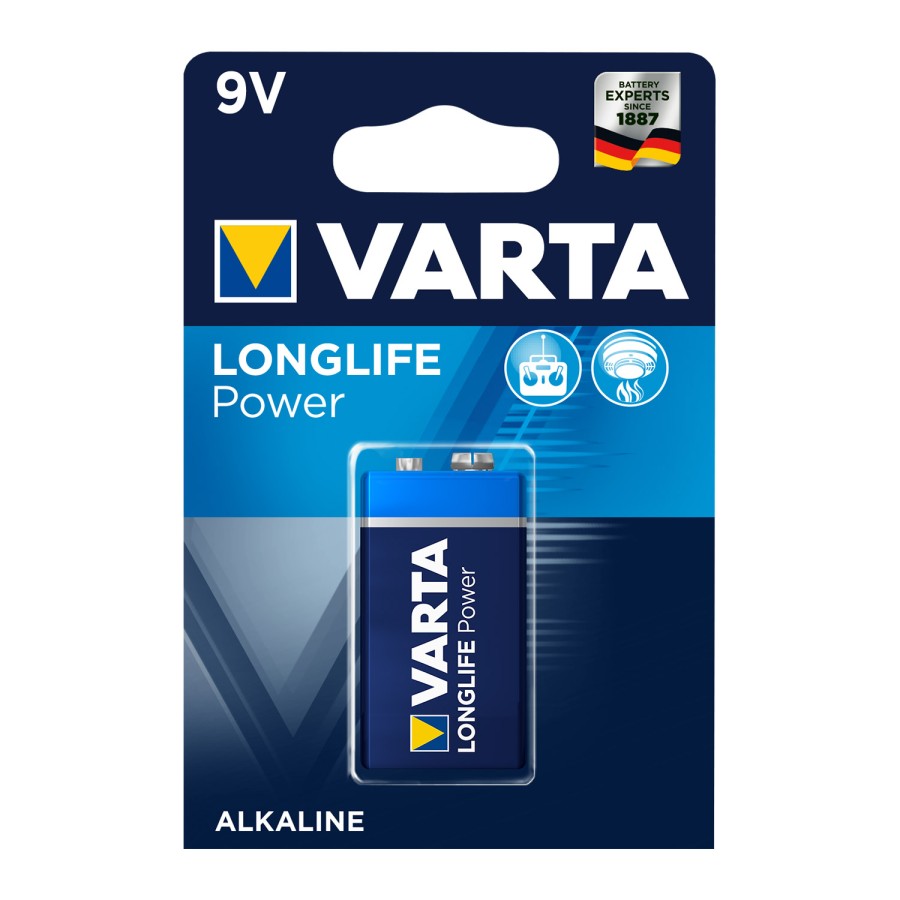 Batterij 9V Varta Alkaline Longlife Power | Varta