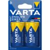 Batterij D 2X Varta Alkaline Longlife Power | Varta