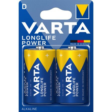 Batterij D 2X Varta Alkaline Longlife Power | Varta