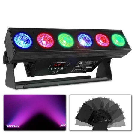 BeamZ BBB612 accu LED BAR voor belichting van muren
