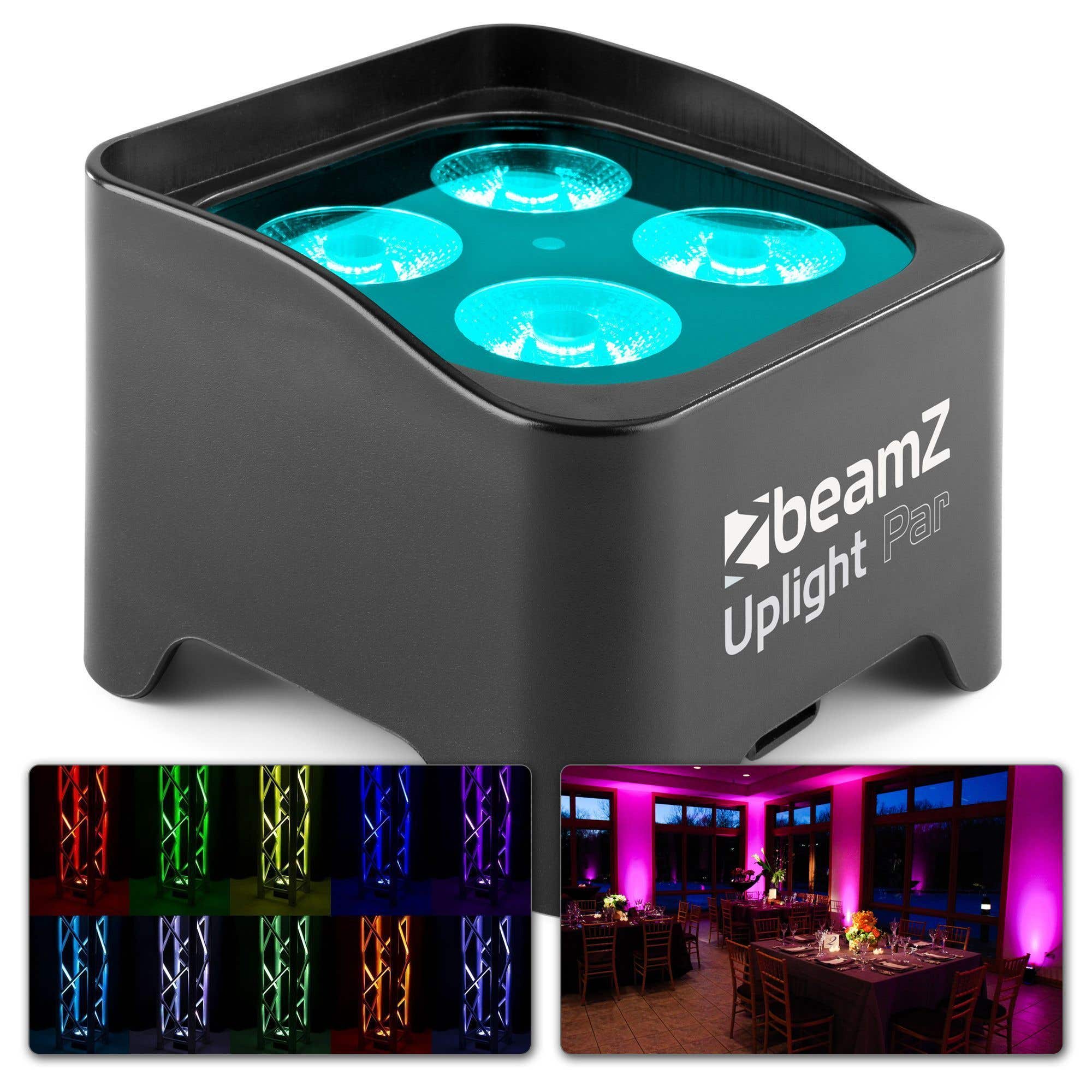 BeamZ BBP90 Uplight PAR spot op accu met 4x 4W LED's | BeamZ