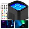 BeamZ BBP94W accu Uplight met 4x 12W LED's en draadloze DMX | BeamZ