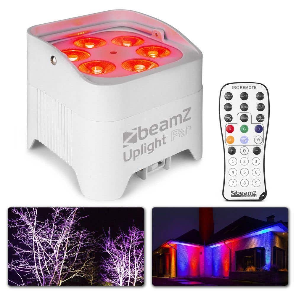 BeamZ BBP96SW Battery Uplight Par 6x12W WDMX | BeamZ