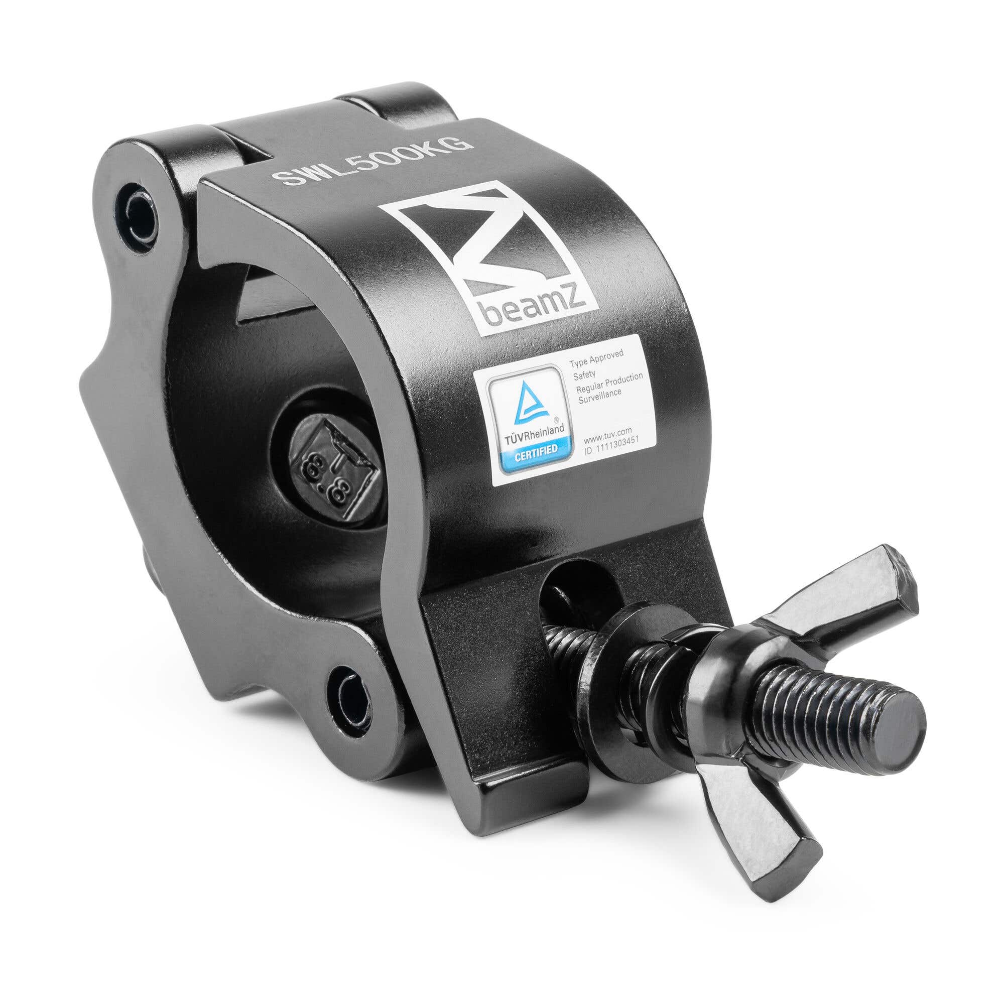 BeamZ BC50B-500 Half coupler slimline - 500 kg draagvermogen - Zwart | BeamZ