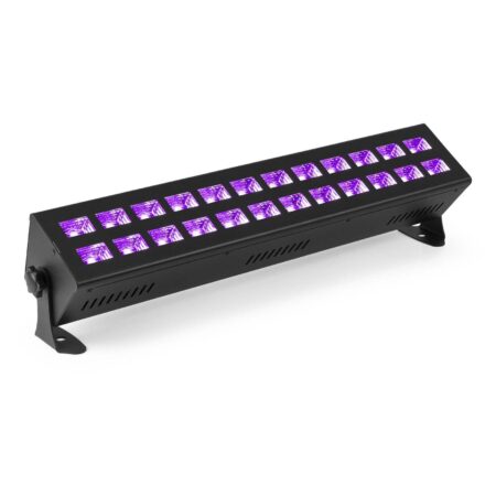 BeamZ BUV243 blacklight bar - 24 x 3 Watt UV LED's - DMX - Stroboscoop | BeamZ
