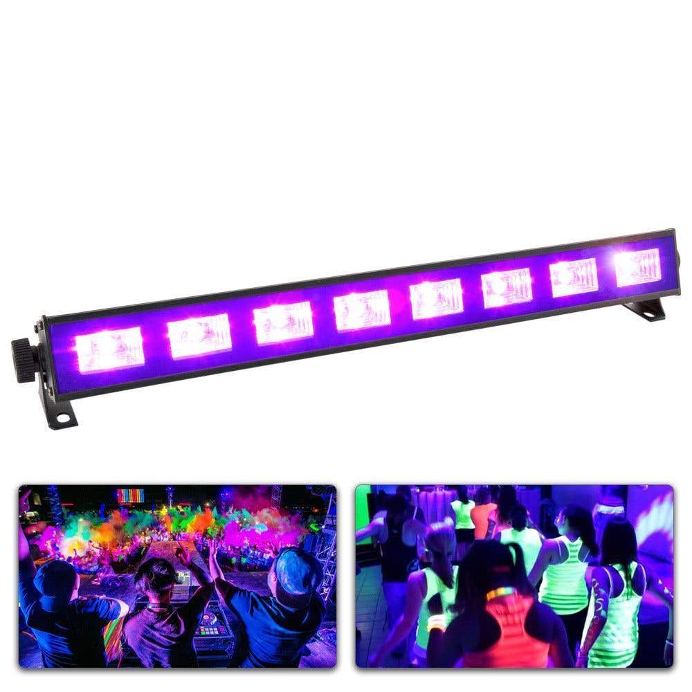 BeamZ BUV93 LED Blacklight BAR met hoge output van 8x 3W | BeamZ