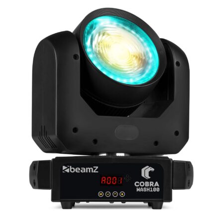 BeamZ Cobra Wash100 moving head met LED ring - CW/WW - 100W | BeamZ
