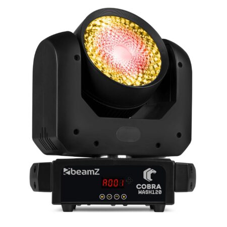 BeamZ Cobra Wash120 moving head met LED ring - RGBW - 120W | BeamZ