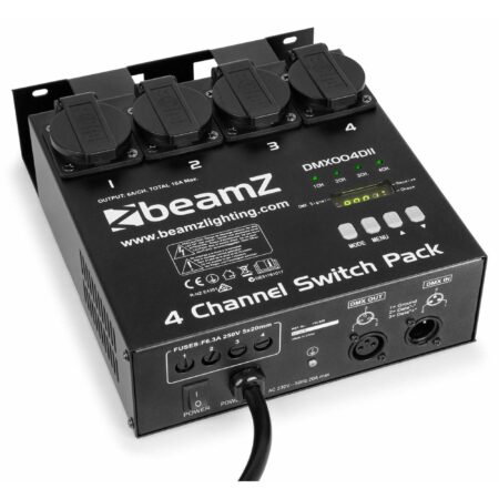 BeamZ DMX004DII DMX Controller 4 Kanaals switchpack | BeamZ