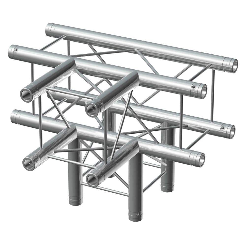 BeamZ Deco Truss P24-T42 vierkante truss T-stuk 4-weg | BeamZ Professional