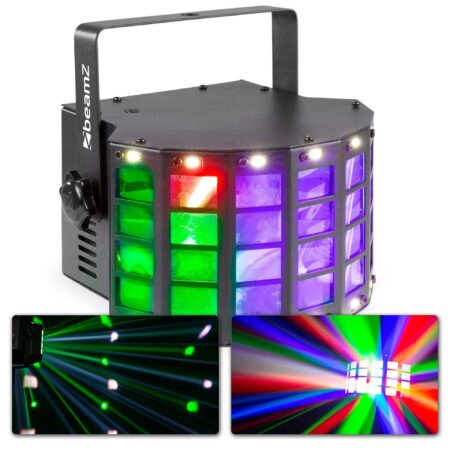 BeamZ DerbyStrobe LED lichteffect met DMX en afstandsbediening | BeamZ