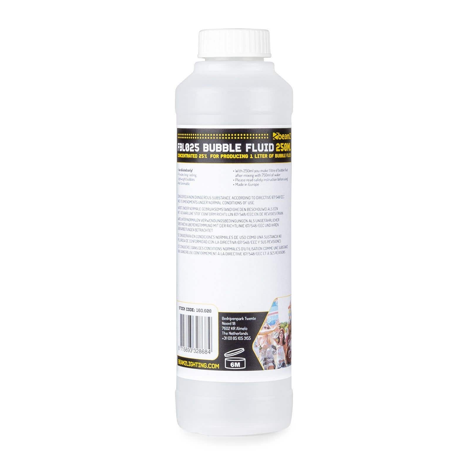 BeamZ FBL025 bellenblaasvloeistof concentraat (25% - 250ml) | BeamZ