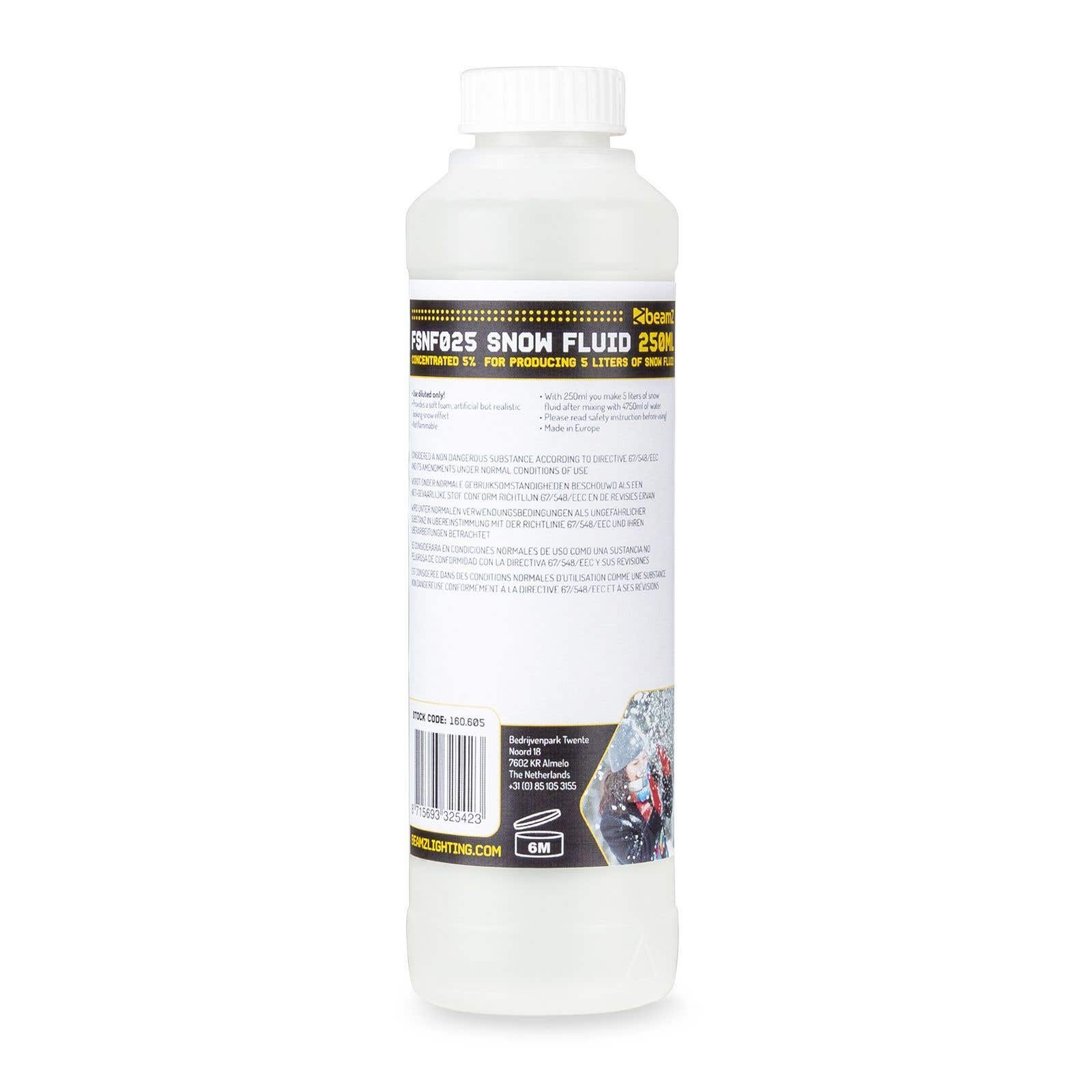 BeamZ FSNF025 sneeuwvloeistof concentraat (5% - 250ml) | BeamZ