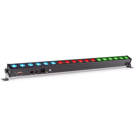BeamZ LCB183 DMX LED bar met 18x 3W RGB LED's in 3 secties | BeamZ