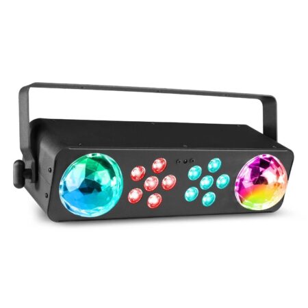 BeamZ LightBox7 2-in-1 discolamp met dubbele moonflowers en 2x LED par | BeamZ