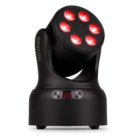 BeamZ NOVA68-BK wash moving head - Compacte moving head met 6x 8W RGBW | BeamZ