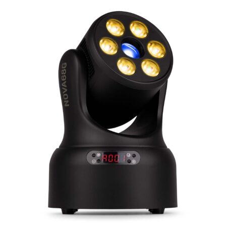 BeamZ NOVA68G-BK wash moving head met gobo's - Met 6x 8W LED's + 30W | BeamZ