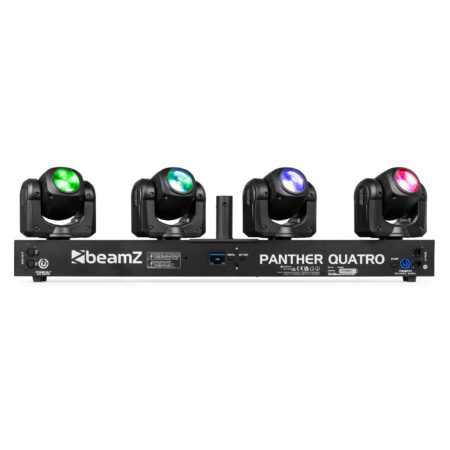 BeamZ Panther Quatro Beam Bar - Bar met 4 moving heads - RGBW - 160W | BeamZ