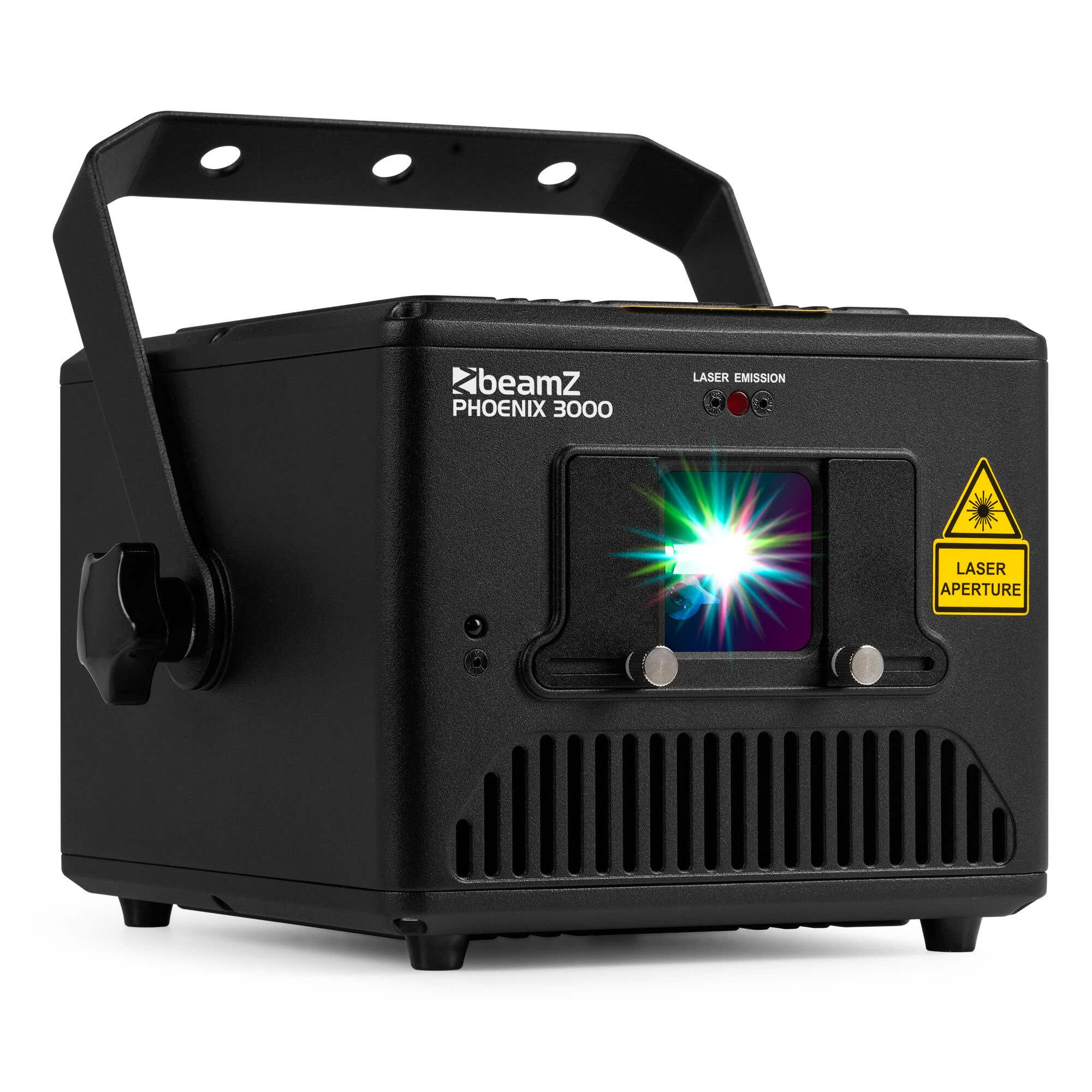 BeamZ Phoenix 3000 laser - RGB laser 3W - Met ILDA en DMX - Inclusief | BeamZ