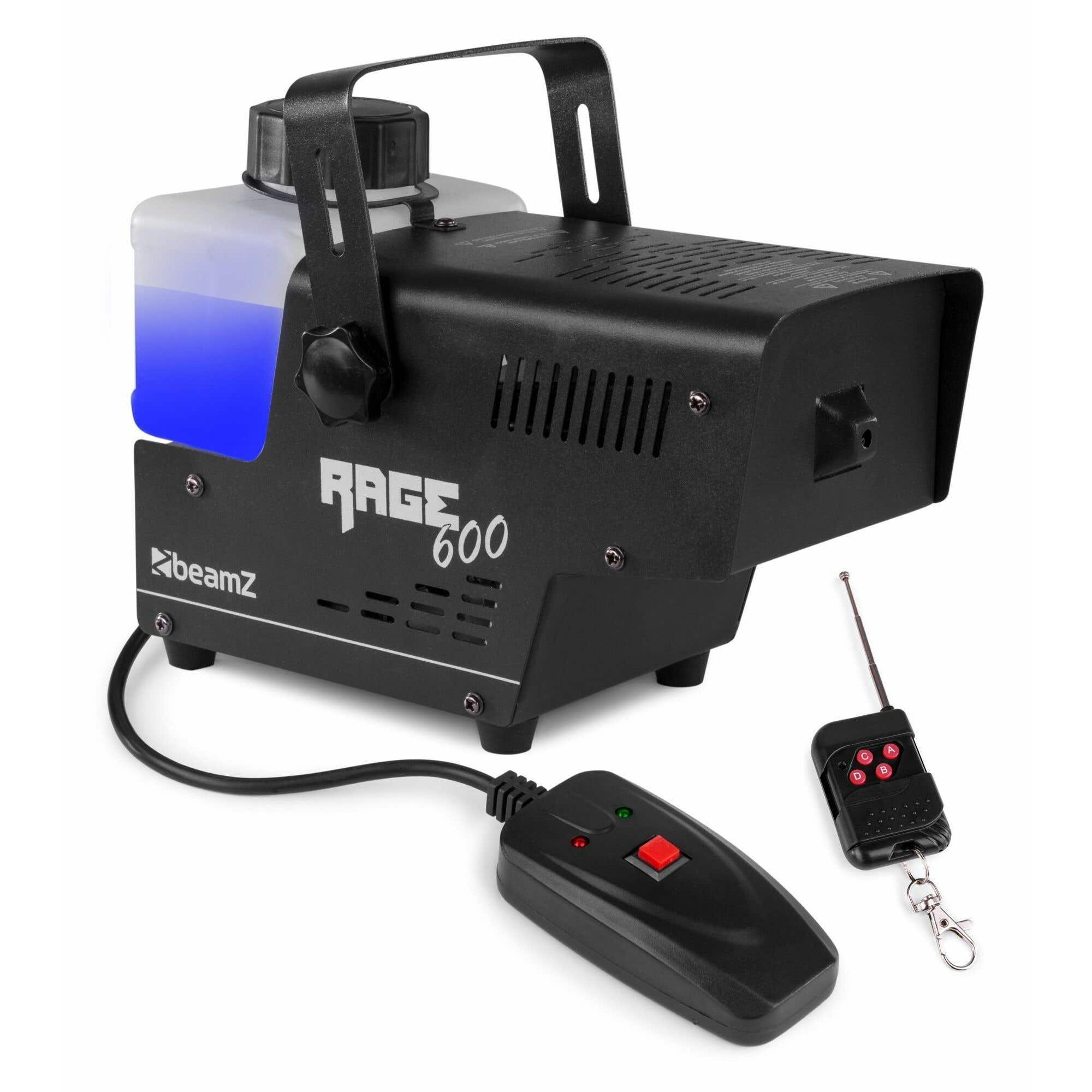 BeamZ RAGE600 rookmachine 600W met draadloze afstandsbediening | BeamZ