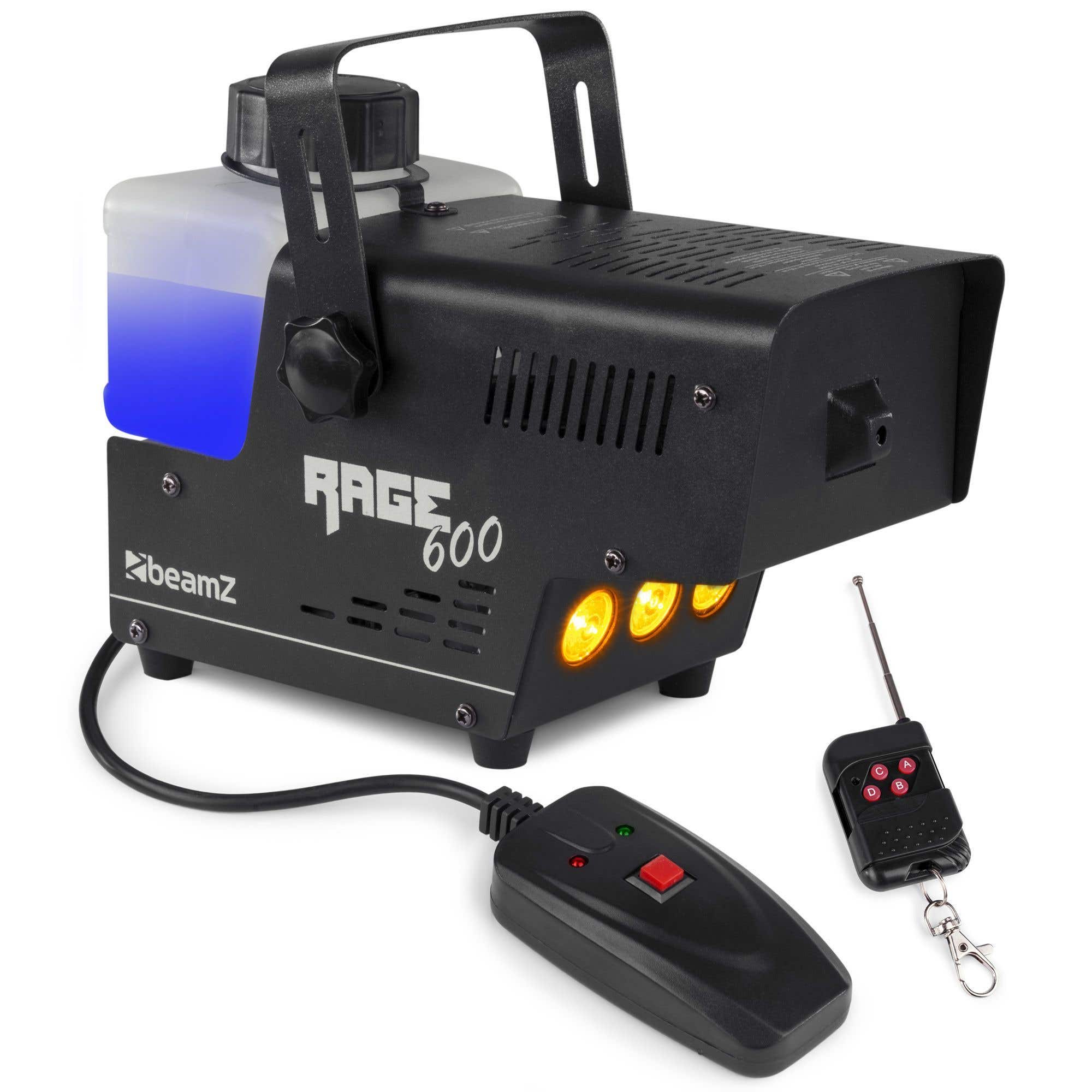 BeamZ RAGE600LED rookmachine 'Flame' 600W met draadloze | BeamZ