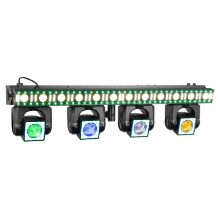 BeamZ ShowBar GO Edge - Moving head bar met 4 moving heads - Met LED | BeamZ
