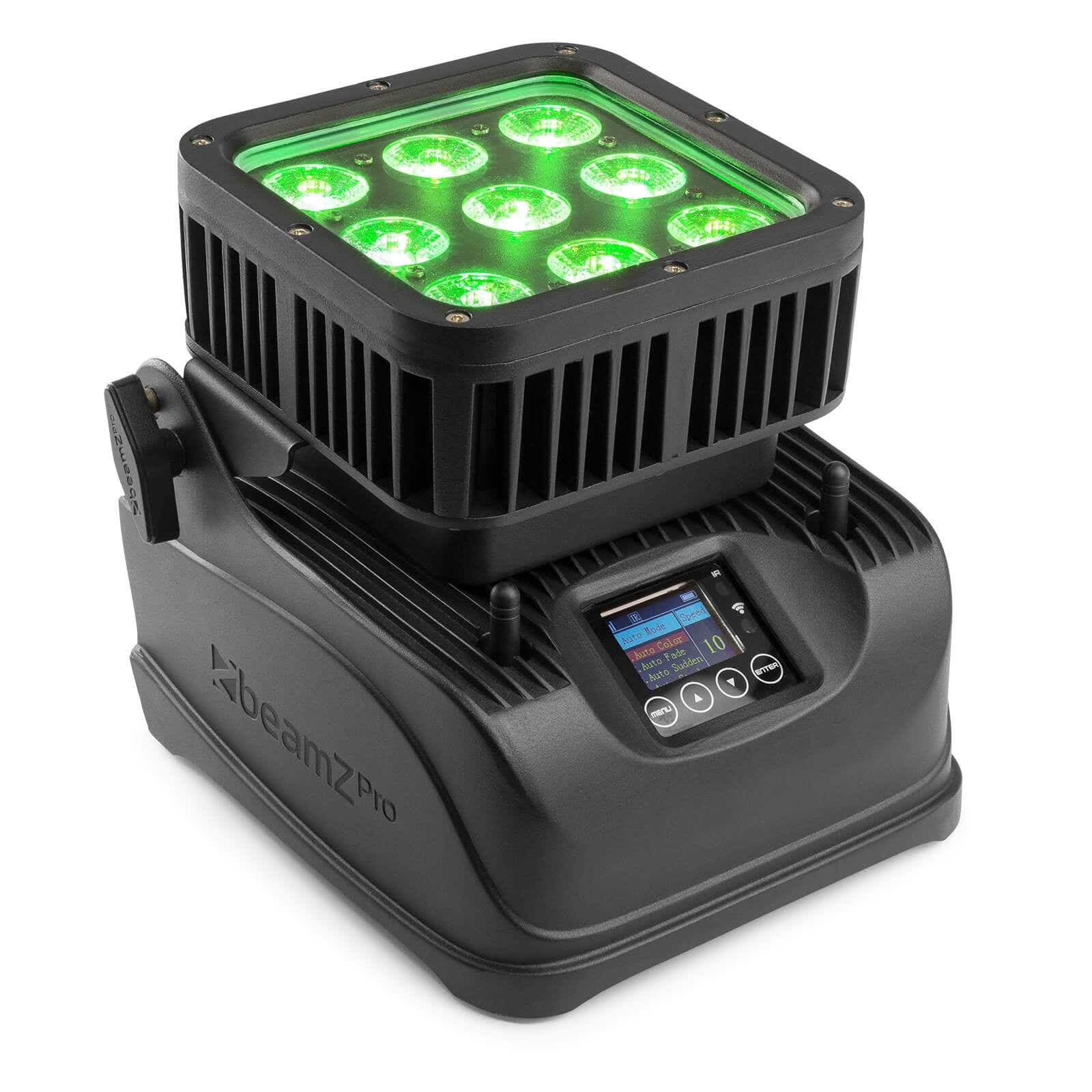 BeamZ StarColor72B accu uplight- IP65 waterdicht - RGBWA LED's | BeamZ Professional
