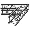 BeamZ Truss P30-C20B vierkante truss zwart 60° 2-weg hoek | BeamZ Professional