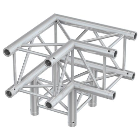 BeamZ Truss P30-C30 vierkante truss 90° 3-weg hoek | BeamZ Professional