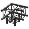 BeamZ Truss P30-C30B vierkante truss zwart 90° 3-weg hoek | BeamZ Professional