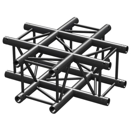 BeamZ Truss P30-C41B vierkante truss zwart 4-weg kruis | BeamZ Professional