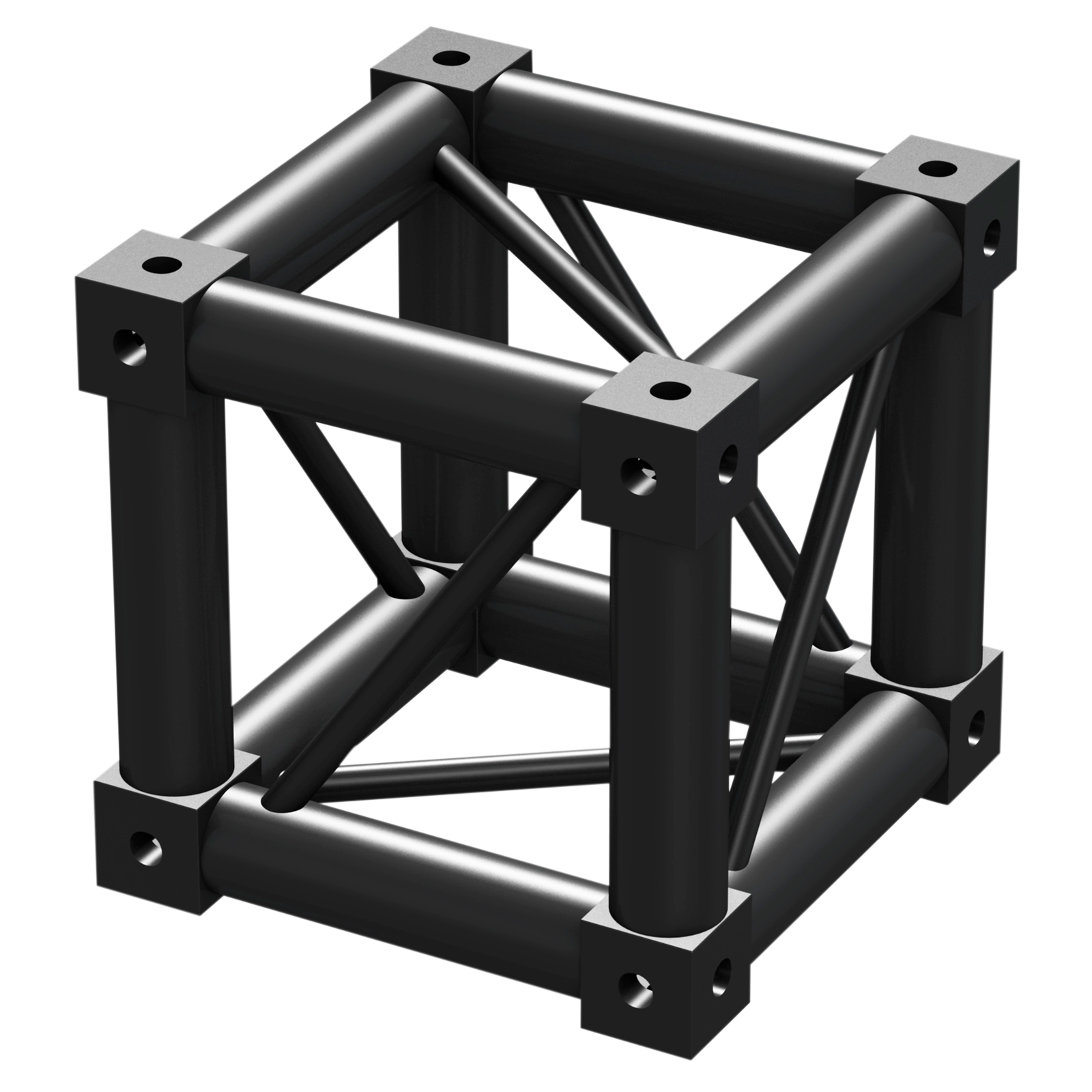 BeamZ Truss P30-MCB-BLK - 6-weg multi hoekstuk connection box | BeamZ Professional