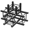 BeamZ Truss P30-T42B vierkante truss zwart T-stuk 4-weg | BeamZ Professional