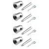 BeamZ Truss - P30/P31 half cone truss connectoren set | BeamZ Professional