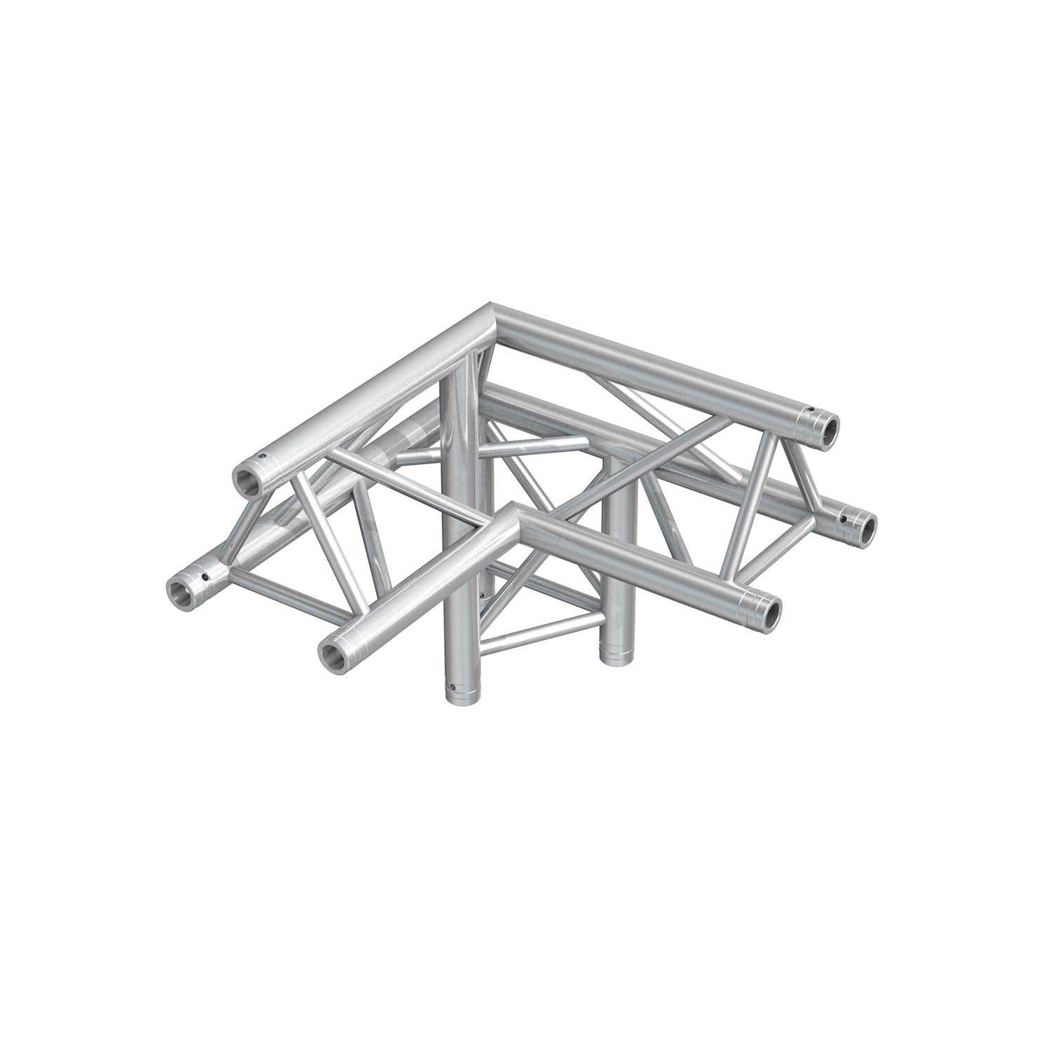 BeamZ Truss P33-C32 driehoek truss 90° 3-weg hoek - Apex up left | BeamZ Professional